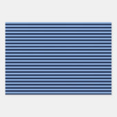 Blue on Blue Stripes Inpakpapier Vel (Voorkant 3)