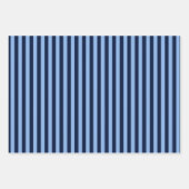 Blue on Blue Stripes Inpakpapier Vel (Voorkant)