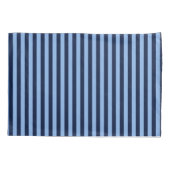 Blue on Blue Stripes Kussensloop (Achterkant-Links)