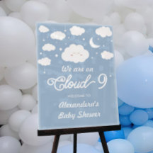 Blue On Cloud 9 Baby shower Welkom