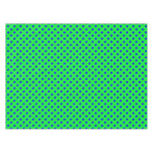 Blue On Green Polka Dots Pattern Design  Tafelkleed (Voorkant (Horizontaal))