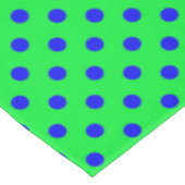 Blue On Green Polka Dots Pattern Design  Tafelkleed (Gekanteld)