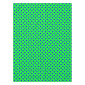 Blue On Green Polka Dots Pattern Design  Tafelkleed (Voorkant)