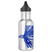 "Blue on White Matuka" Streamer Water Fles (Links)