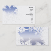 Blue on White Splatter - Business Visitekaartje (Voorkant / Achterkant)
