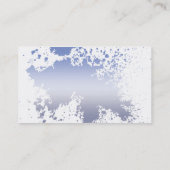 Blue on White Splatter - Business Visitekaartje (Achterkant)