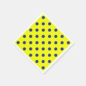 Blue On Yellow Polka Dots Pattern Design  Servet (Hoek)