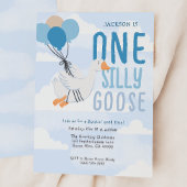 Blue One Gekke Goose 1st Birthday Kaart