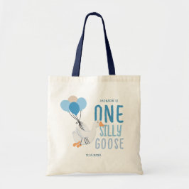 Blue One Gekke Goose 1st Birthday Tote Bag