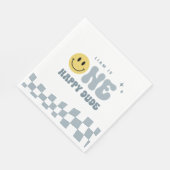 Blue ONE Happy Dude Verjaardagsfeestje Servetten (Hoek)