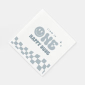 Blue ONE Happy Dude Verjaardagsfeestje Servetten (Hoek)