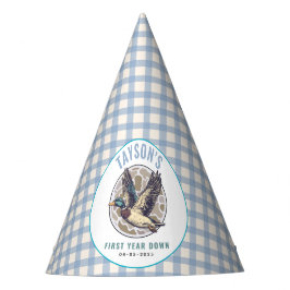 Blue One Lucky Duck 1st Birthday | Cute Rubber Feesthoedjes