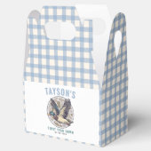 Blue One Lucky Duck 1st Birthday Party Cute Rubber Bedankdoosjes (Geopend)