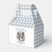 Blue One Lucky Duck 1st Birthday Party Cute Rubber Bedankdoosjes (Voorkant Zijde)