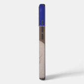 Blue One Photo with Name and Initial  Case-Mate iPhone Case (Achterkant / Links)