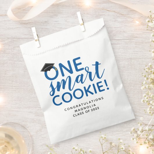 Blue One Smart Cookie-Afstuderen Bedankzakje (Geknipt)