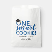 Blue One Smart Cookie-Afstuderen Bedankzakje (Voorkant)