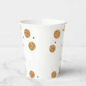 Blue One Sweet Cookie Verjaardag Papieren Bekers (Links)