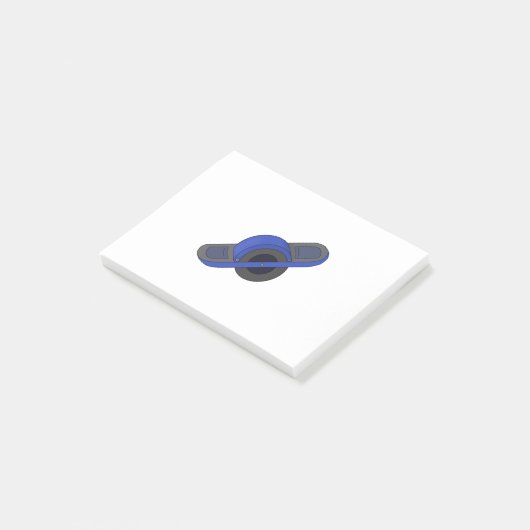 Blue One Wheel Post-it® Notes (Schuin)