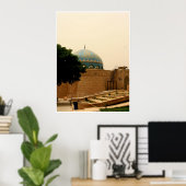 Blue Onion Dome, FOB Union III, Irak Poster (Thuiskantoor)