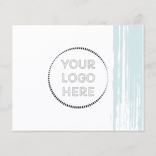 Blue Online Store Kleine bedrijven Bedankt Flyer (Achterkant)