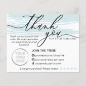 Blue Online Store Kleine bedrijven Bedankt Flyer (Voorkant)