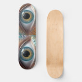 Blue Oog Fractale Kunst, Persoonlijk Skateboard (Voorkant)