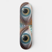 Blue Oog Fractale Kunst, Persoonlijk Skateboard (Voorkant)