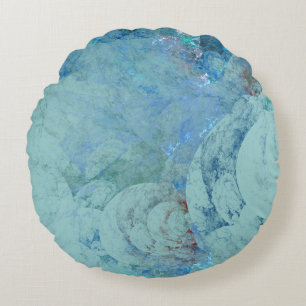 Blue Opal Abstract hoesje voor RAZR Rond Kussen