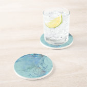 Blue Opal Abstract hoesje voor RAZR Zandsteen Onderzetter (Zijkant)