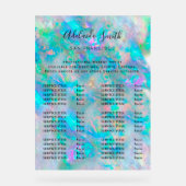 Blue Opal Beauty Salon prijslijst Acryl Bord (Voorkant)