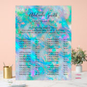 Blue Opal Beauty Salon prijslijst Acryl Bord (Huwelijk)