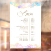 Blue Opal Design Services Menu Raamsticker (Vel 2)
