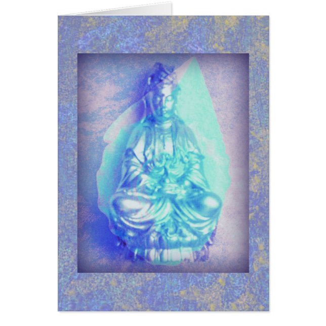 Blue Opal Kwan Yin-kaart (Voorkant)