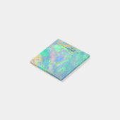 Blue Opal | Modern Glam Notitieblok Post-it® Notes (Schuin)