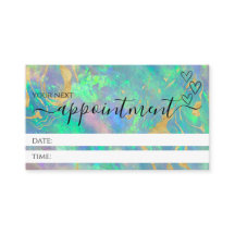 Blue Opal Modern Professional Appointkaarten