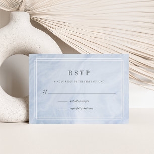 Blue Opal RSVP-kaart RSVP Kaartje