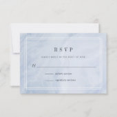 Blue Opal RSVP-kaart RSVP Kaartje (Voorkant)