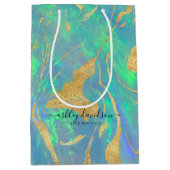 Blue Opal | Winkelcadeautas Medium Cadeauzakje (Voorkant)