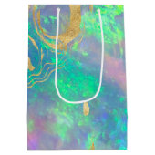 Blue Opal | Winkelcadeautas Medium Cadeauzakje (Achterkant)