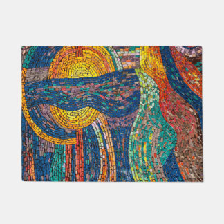 Blue, Orange Deurmat