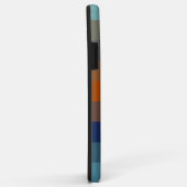 Blue, orange, green, and gray stripes Case-Mate iPhone case (Achterkant/rechts)