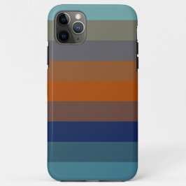 Blue, orange, green, and gray stripes Case-Mate iPhone case