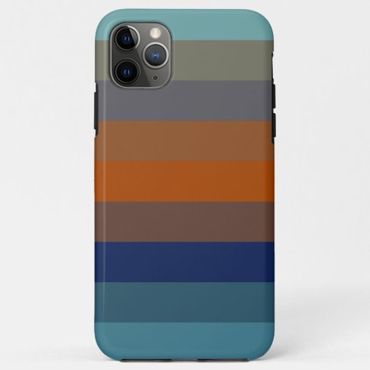 Blue, orange, green, and gray stripes Case-Mate iPhone case (Achterkant)