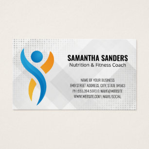 Blue Orange Health Logo   Fitness Visitekaartje