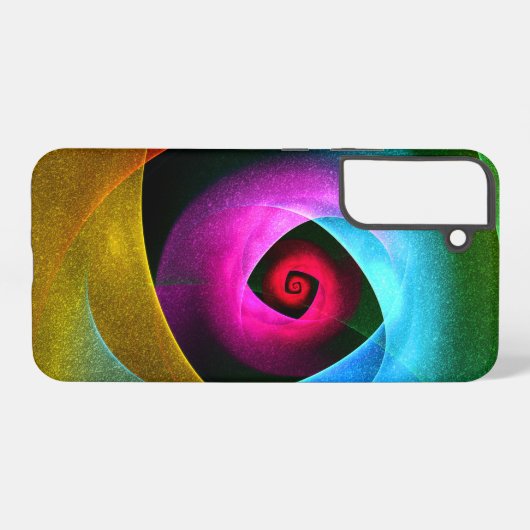 Blue Orange Pink Modern Abstract Art Pattern #24 Samsung Galaxy Hoesje (Achterkant horizontaal)