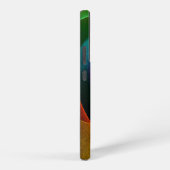 Blue Orange Pink Modern Abstract Art Pattern #24 Samsung Galaxy Hoesje (Rechterkant)