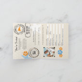 Blue Oranje Dominicaanse Republiek Wedding Passpor (Binnen)