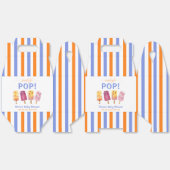 Blue Oranje Fruit Ice Cream Popcicle Baby shower Bedankdoosjes (Ongevouwen)