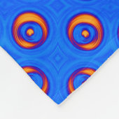 Blue Oranje Red COOL-patroon Fleece Deken (Hoek)